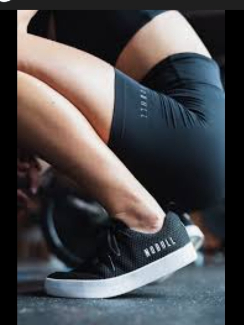 NOBULL Black Knit Sneakers – Size 5.5 – Excellent Condition 👌